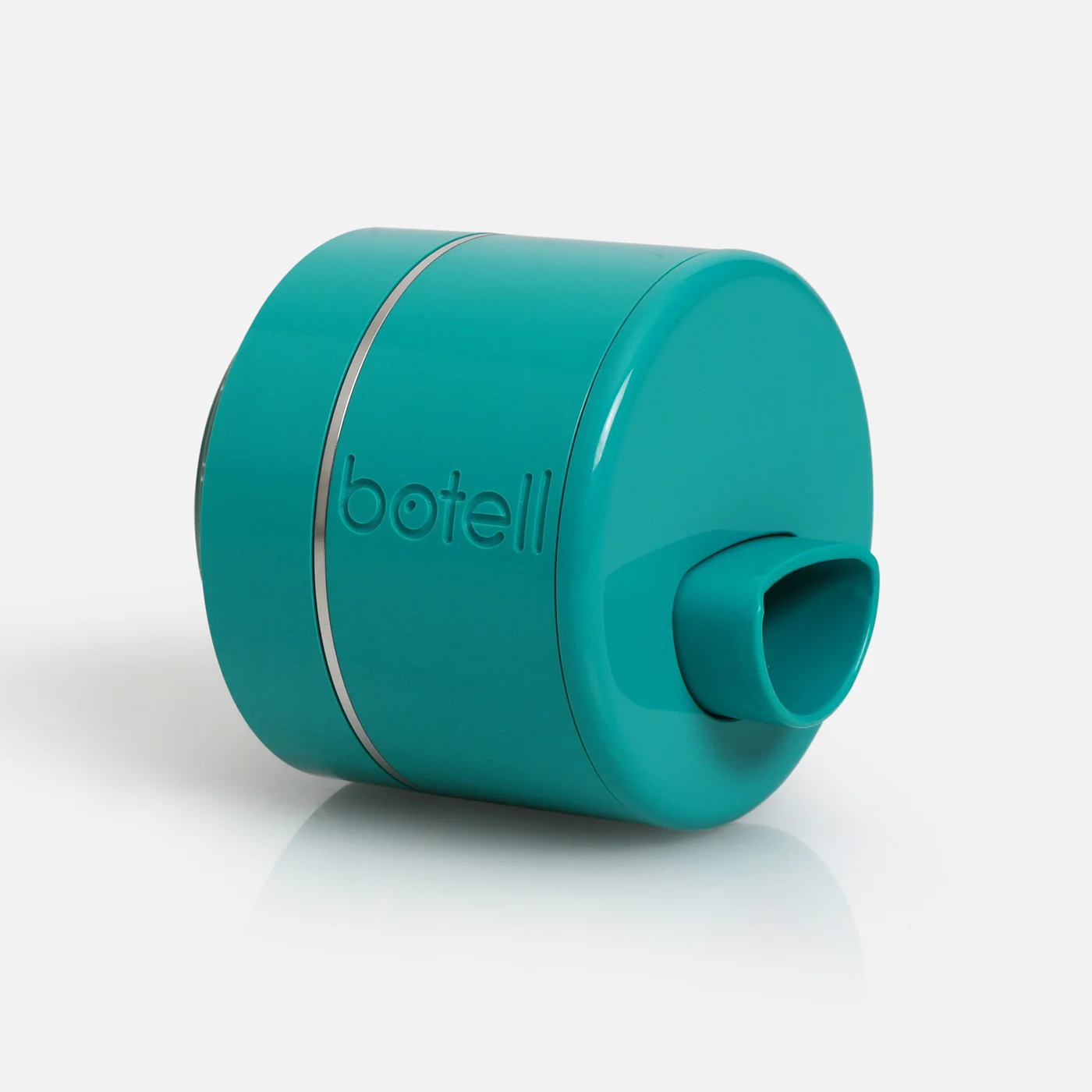 GreenLidSideWeb1400 Botell smart water bottle app peacock green