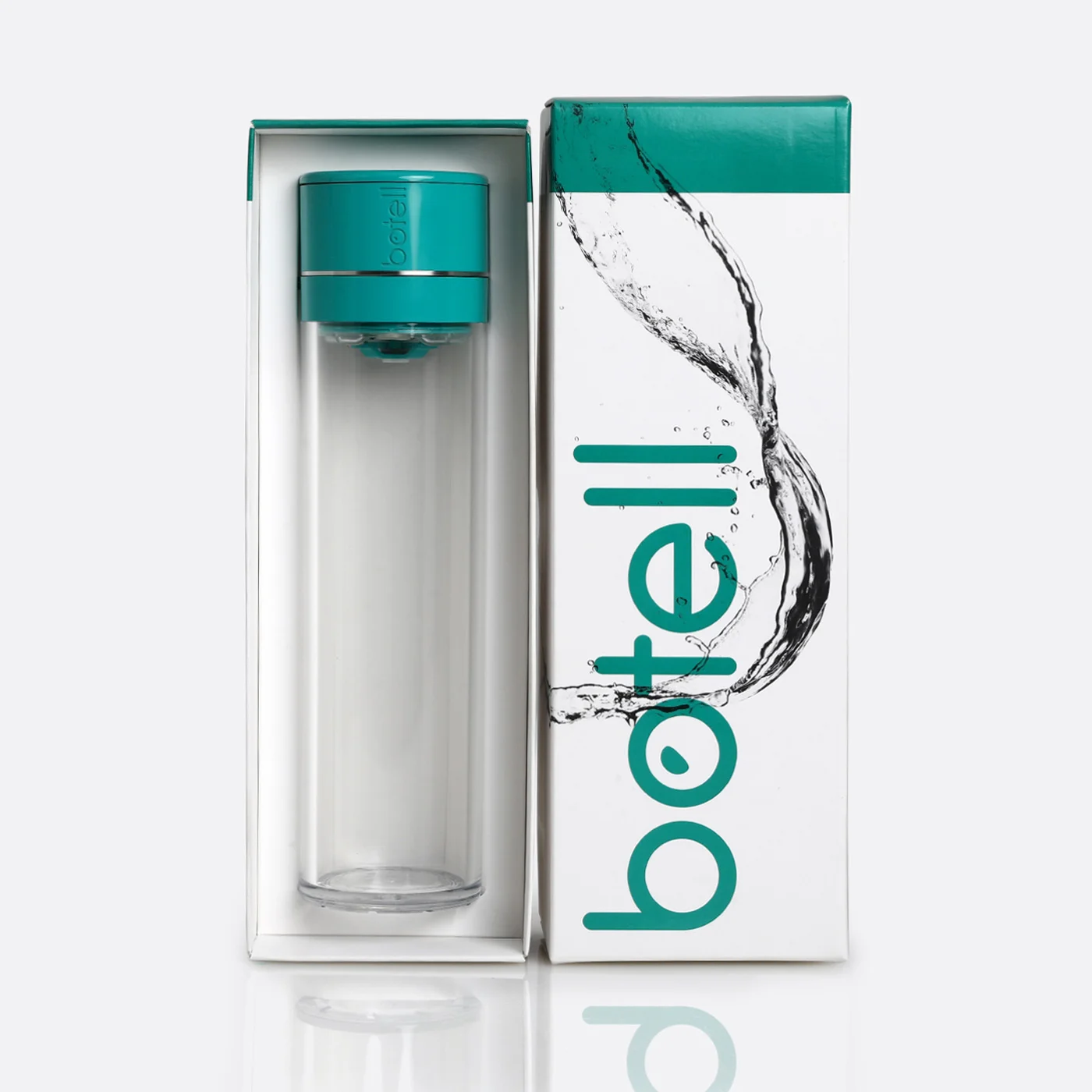 GreenPackagingWeb1400 Botell smart water bottle app peacock green